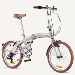 Citizen Folding Bike with Brown Accents